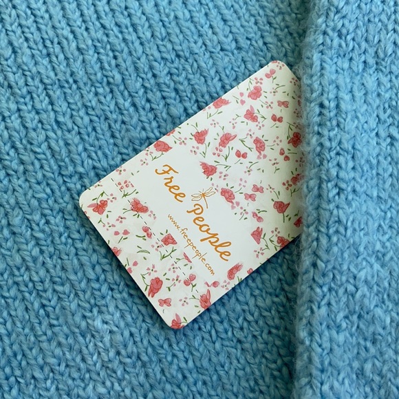 New Free People Brookside Blue sweater - Picture 6 of 9